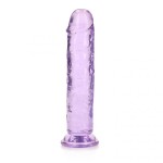 REALROCK 20 CM STRAIGHT DILDO - PURPLE